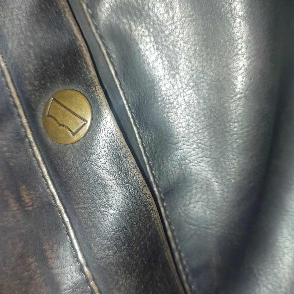 Vintage Levi’s Feaux Leather Zip Up Biker/Motorcycle Style Jacket